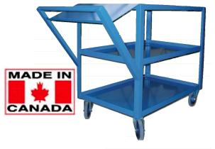 Heavy Duty Two Shelf Order Cart - Click Image to Close